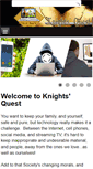 Mobile Screenshot of knightsquest.org